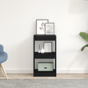 vidaXL Bokhylla/rumsavdelare svart ek 40x30x71,5 cm
