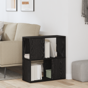vidaXL Hylla Svart Ek 60x24x63 cm Trä