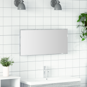 vidaXL Badrumsspegel med förvaringsskåp och LED sonoma-ek 80x37 cm