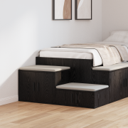 vidaXL Förvaringsskåp Svart 118x41x40 cm Trä