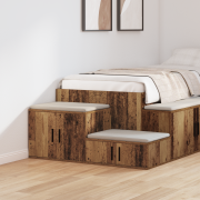 vidaXL Förvaringsskåp återvunnet trä 118x41x40 cm konstruerat trä