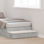 vidaXL Sänglådor betonggrå 100x36,5x16,5 cm av konstruerat trä