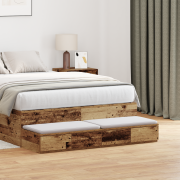 vidaXL Sänglådor återvunnet trä 120x36,5x16,5 cm konstruerat trä