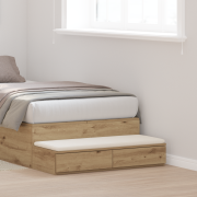 vidaXL Sänglådor Artisan Ek 75x36,5x16,5 cm i konstruerat trä