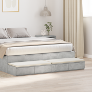 vidaXL Sänglådor i Betonggrå - 135x36.5x16.5 cm Tillverkad av Sammanpr...