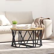 vidaXL Kaffeebord Artisan Ek 31.5x31.5x16.5 tum Tillverkat av konstrue...