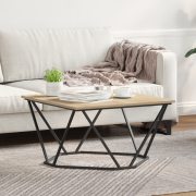vidaXL Kaffeebord Sonoma Ek 80x80x45 cm Konstruerat trä
