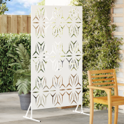 vidaXL Integritetsskärm Vit 100x50x180 cm i Stål