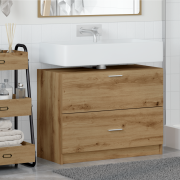 vidaXL Handfatsskåp Artisan Ek 78x37x59 cm Konstruerat Trä