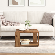 vidaXL Kaffeebord Gamla trä 51.5x51.5x30 cm Trä