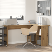 vidaXL Artisan Ek Datorskrivbord Artisan ek Spånskiva Medium