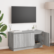 vidaXL TV-skåp Grå Sonoma 100x38x49 cm Konstruerat trä