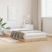 vidaXL Sängram 80x210 cm massivt furu