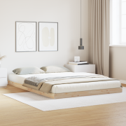 vidaXL Sängram vit 140x220 cm massiv furu