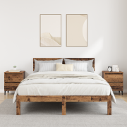 vidaXL Sängskåp 2 st Gammalt trä 40x35x50 cm Ingenjörsträ