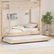 vidaXL Naturlig sängram Naturlig Massivt tallträ 80 x 200 cm Hållbar