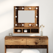 vidaXL Sminkbord Gamla träet Massivt återvunnet trä 60 x 31.5 x 62 cm