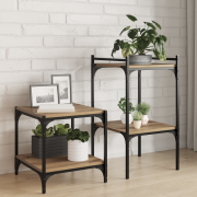 vidaXL Väggmonterade Hyllor Massiv ek Trä 40 x 40 x 1.5 cm
