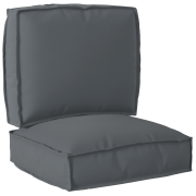 vidaXL Pallkuddset 2 pcs Antracit 50 x 50 x 12 cm Oxford tyg