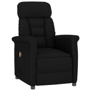 vidaXL Massagefåtölj svart mikrofiber
