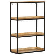 vidaXL Bokhylla 70x35x110 cm Massivt Trä Grovt Mangoträ