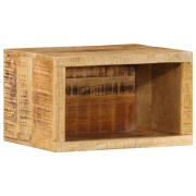 vidaXL väggmonterat nattduksbord 40x30x25 cm Massivt Trä Grovt Mango