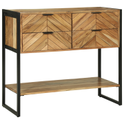 vidaXL Konsolbord 90x35x80 cm Massivt Trä Akacia