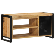 vidaXL Skobänk Brun 100 x 40 x 50 cm Massivt Mangoträ