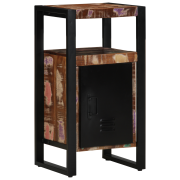 vidaXL Badrumsskåp Flerfärgat 40x35x75 cm Massivt Trä Återvunnet