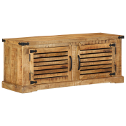 vidaXL Skobänk 110x38x45 cm Massivt Trä Grovt Mangoträ