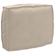 vidaXL Palldyna för ryggstöd Taupe 50 x 40 x 12 cm Oxford tyg