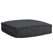 vidaXL Pallet Kudde Svart 60x60x12 cm Oxford Fabric