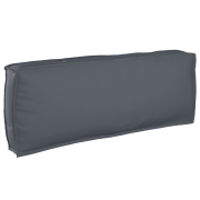 vidaXL Pallkudde för Ryggstöd Antracit 120x40x12 cm Oxford Tyg