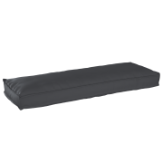 vidaXL Pallet Kudde för Bänk Svart 120x40x8 cm Oxford Tyg