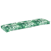 vidaXL Palldyna för bänk Bladmönster 150 x 40 x 8 cm Oxford tyg