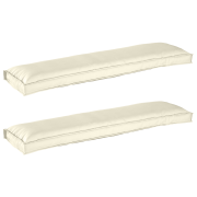 vidaXL Pallkuddset 2 pcs Kräm 150 x 40 x 8 cm Oxford Tyg