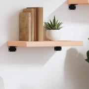 vidaXL Hyllplan 40x20x4 cm obehandlad massiv ek