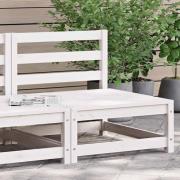 vidaXL Mittensoffa vit massiv furu