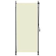 vidaXL Rullgardin utomhus 100x270 cm gräddvit
