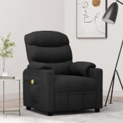 vidaXL Massagefåtölj svart tyg