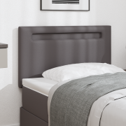 vidaXL Huvudgavel Enkel Design Grå 100 cm Faux Läder