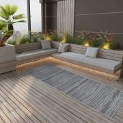 vidaXL Utomhusmatta ARAKIL antracit 80x250 cm PP