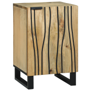 vidaXL Badrumsskåp 38x33.5x58 cm Massivt Trä Mango & Laminat
