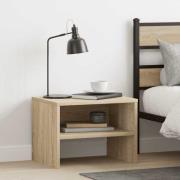 vidaXL Sängbord sonoma ek 40x30x30 cm konstruerat trä