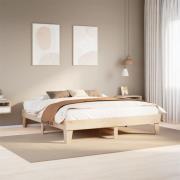 vidaXL Sängram utan madrass 180x200 cm massiv furu