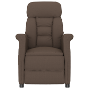 vidaXL Massagefåtölj brun mikrofiber