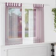 vidaXL Voile gardiner med stångfickor 2 st lila