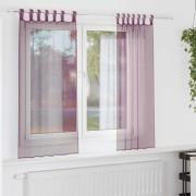 vidaXL Voile gardiner med stångfickor 2 st lila