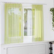 vidaXL Voile gardiner med stångfickor 2 st äppelgrön
