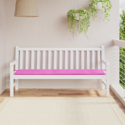 vidaXL Dyna för trädgårdsbänk rosa 180x50x4 cm oxfordtyg